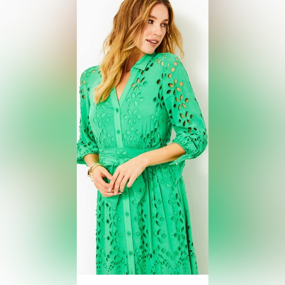 Lilly Pulitzer Amrita Eyelet Dress🔥RARE 🔥New - Picture 5 of 12